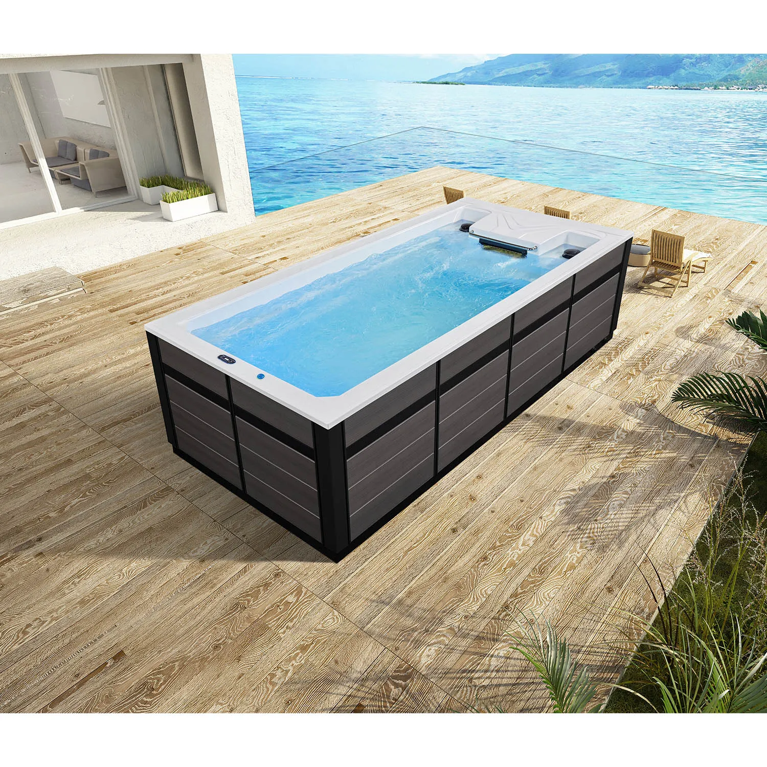Alternative view of Turbine 5 Swim Spa – 5m x 2.4m